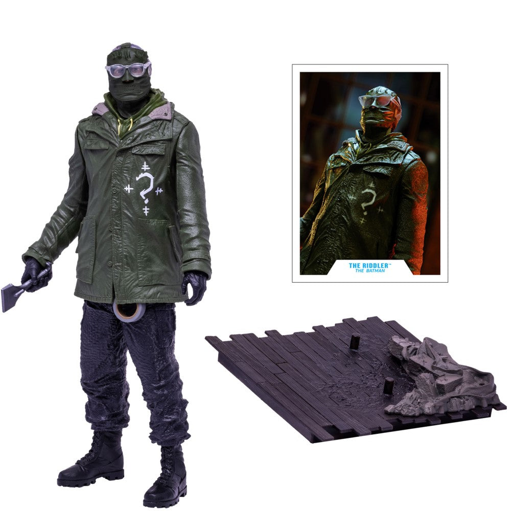 Estatua Posada The Riddle - The Batman Dc Multiverse Mcfarlane