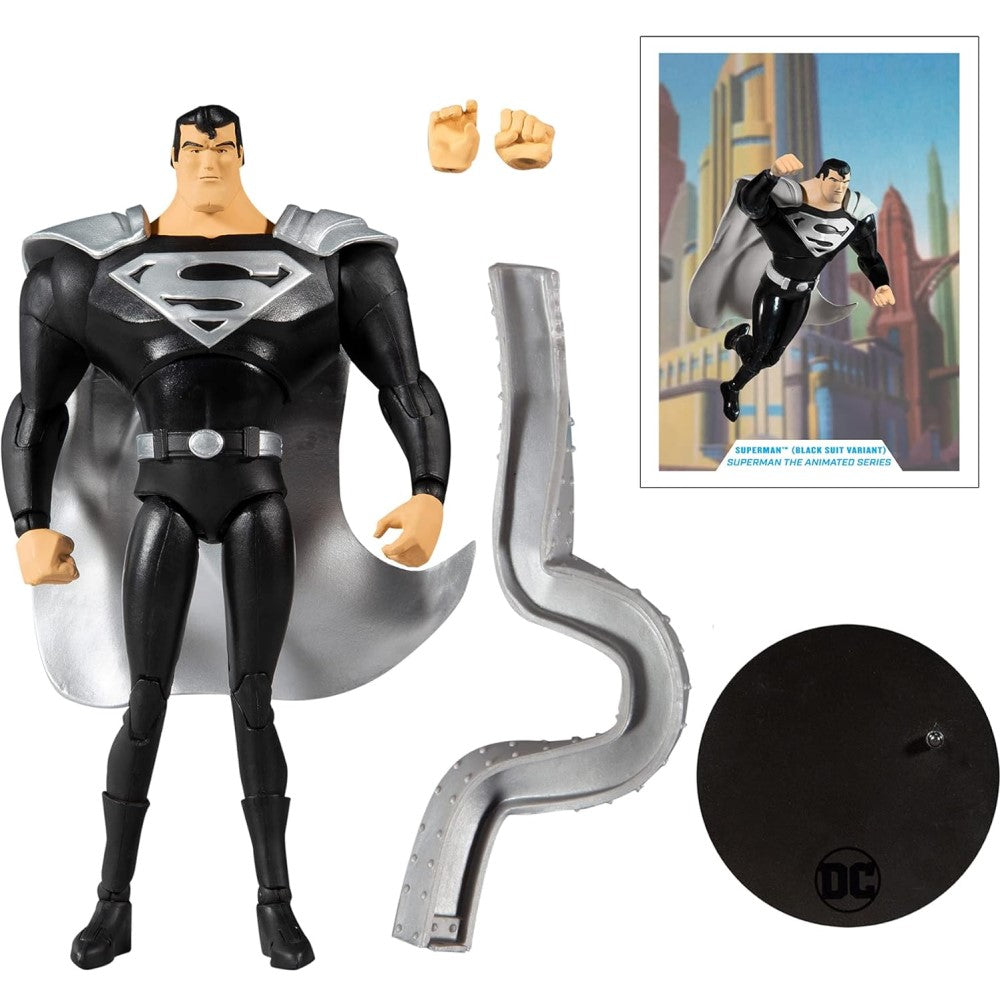Figura Superman Black Suit Variant - Superman The Animated Series Dc Multiverse Mcfarlane