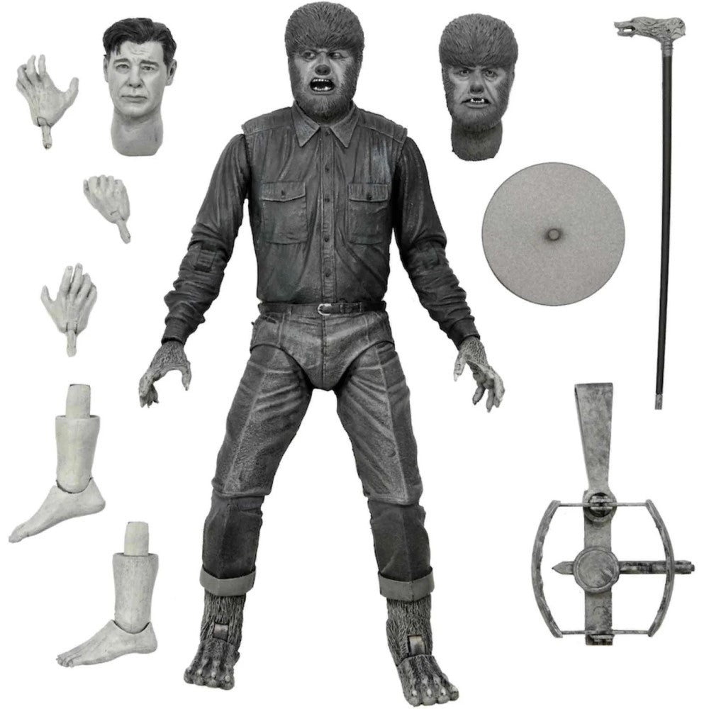 Figura Wolf Man Ultimate (B&W) - The Mummy Universal Monster Neca