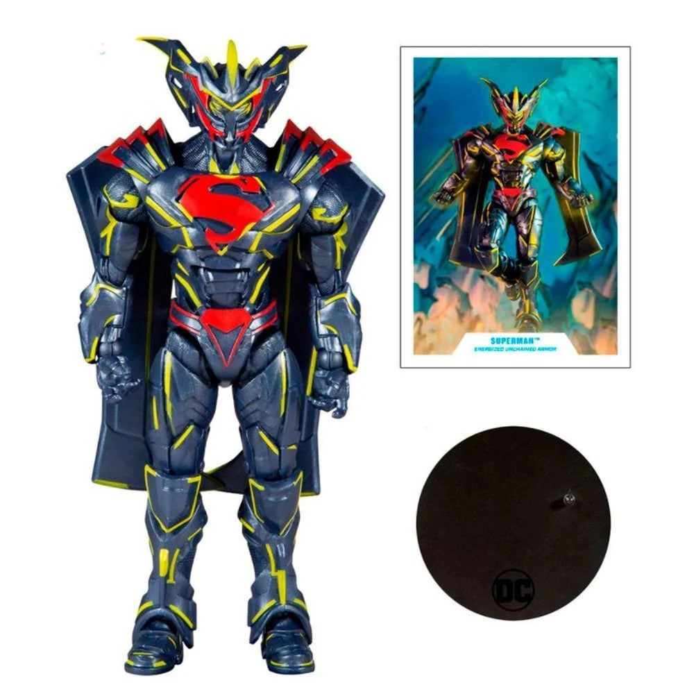 Figura Superman Energized Unchained Armor Gold Label - Dc Multiverse Mcfarlane