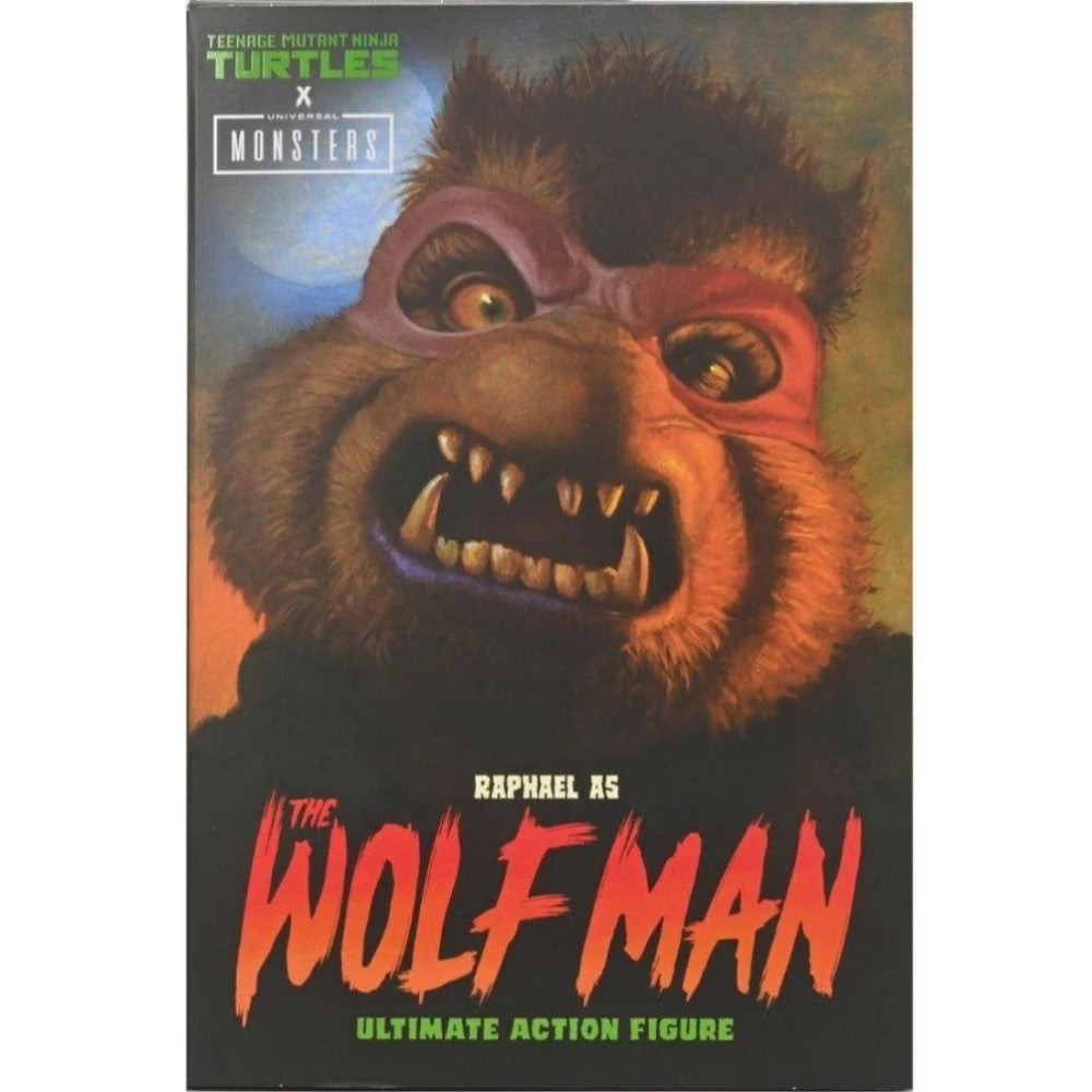 Figura Raphael As Wolf Man Ultimate - TMNT x Universal Monster Neca