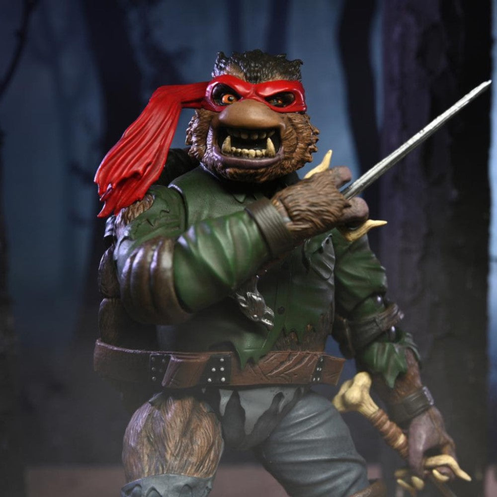 Figura Raphael As Wolf Man Ultimate - TMNT x Universal Monster Neca