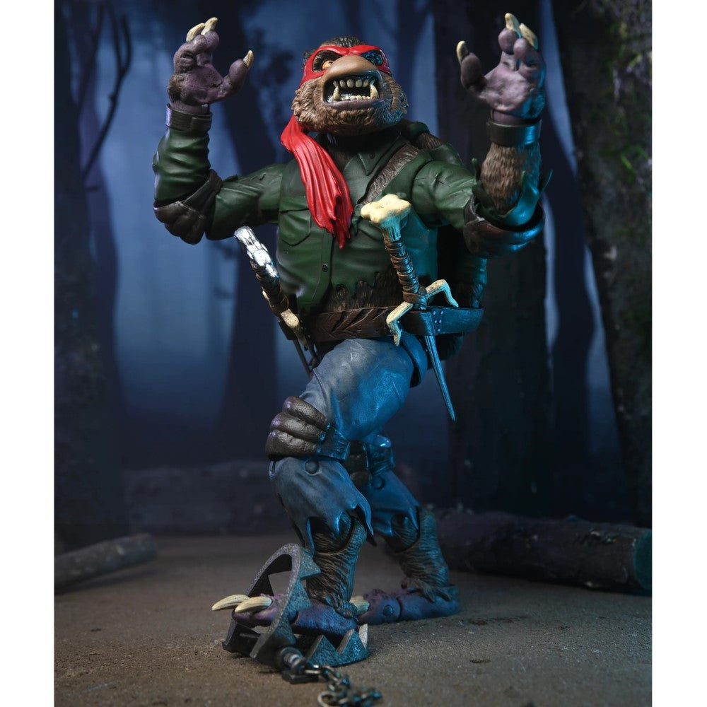 Figura Raphael As Wolf Man Ultimate - TMNT x Universal Monster Neca
