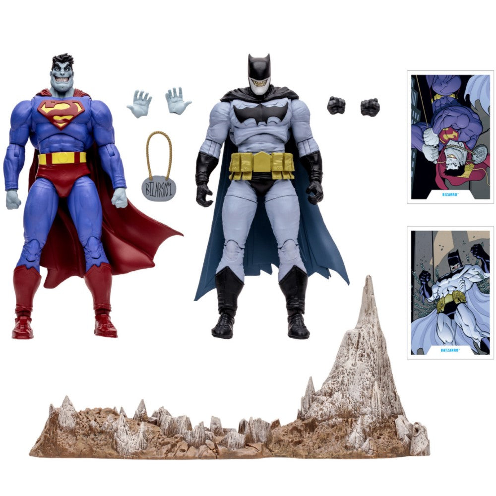 Figuras Bizarro & Batzarro - Dc Multiverse Mcfarlane