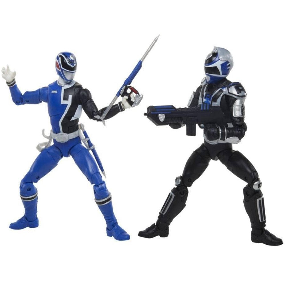 Figura S.P.D B-Squad Blue Ranger & S.P.D A-Squad Blue Ranger - Power Rangers Lightning Collection Hasbro