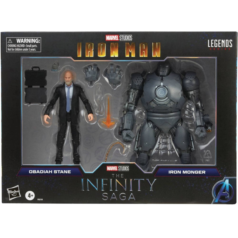 Pack De Figuras Obadiah Stane & Iron Monger - Infinity Saga Marvel Legends Hasbro