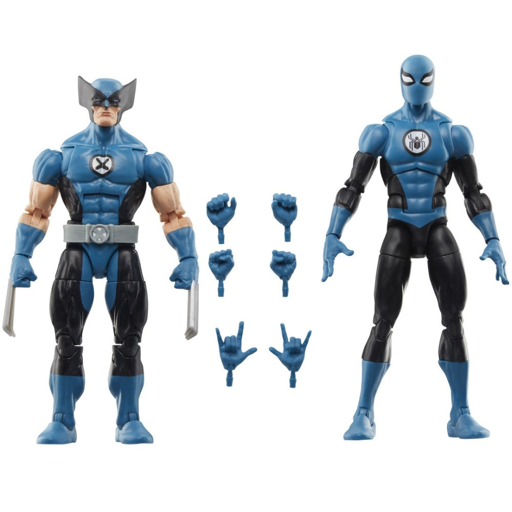 Pack De Figuras Wolverine & Spiderman - Fantastic Four Marvel Legends Hasbro