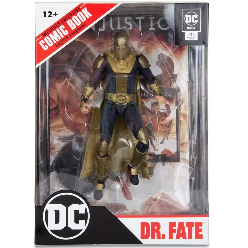 Figura Dr. Fate + Comic En Ingles - Injustice 2 Page Punchers Mcfarlane