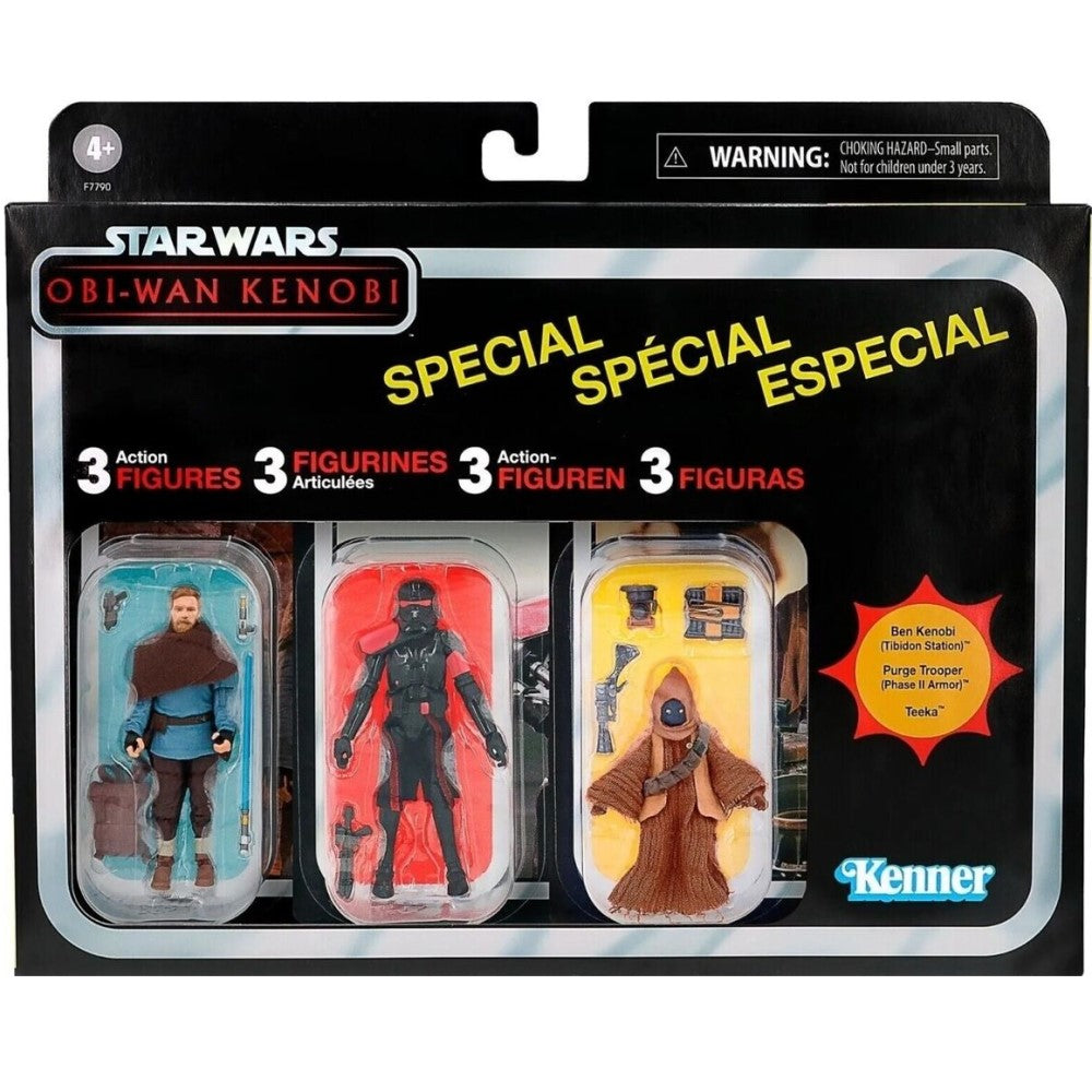 Pack Figuras Ben Kenobi, Purge Trooper, Teeka - Star Wars Obi-Wan Kenobi The Vintage Collection Hasbro