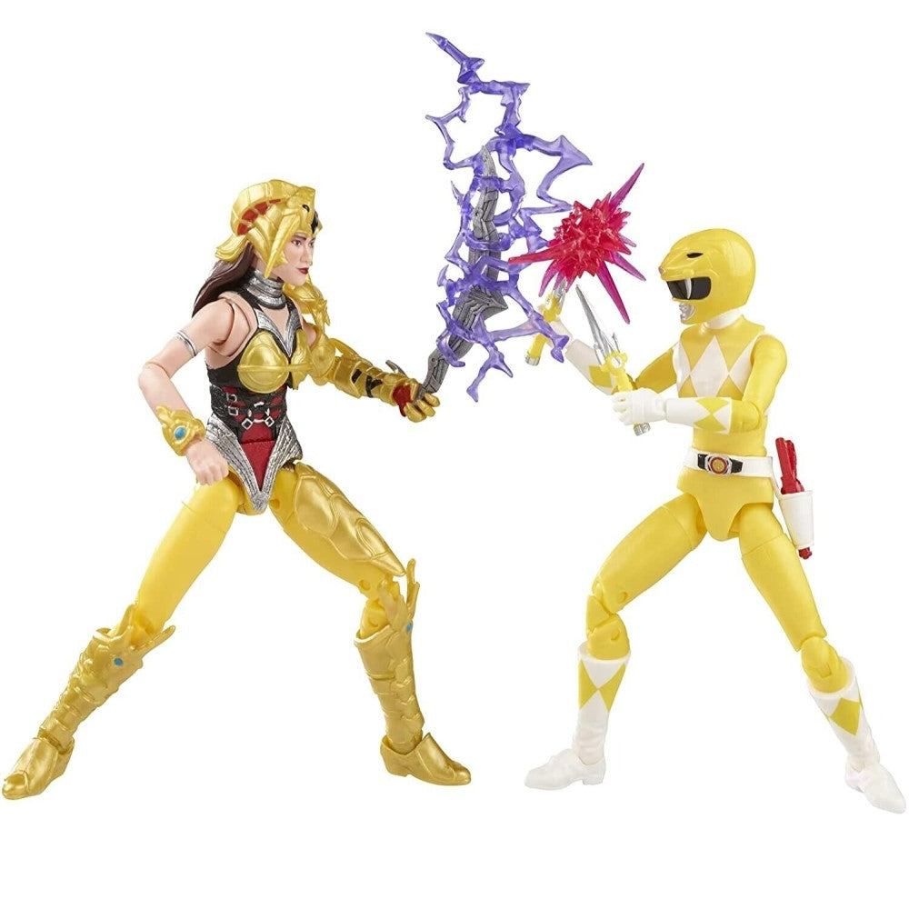 Figura Mighty Morphin Yellow Ranger & Mighty Morphin Scorpina - Power Rangers Lightning Collection Hasbro