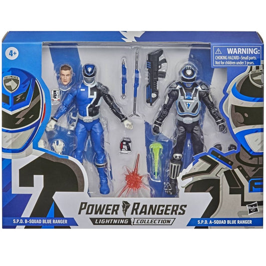 Figura S.P.D B-Squad Blue Ranger & S.P.D A-Squad Blue Ranger - Power Rangers Lightning Collection Hasbro